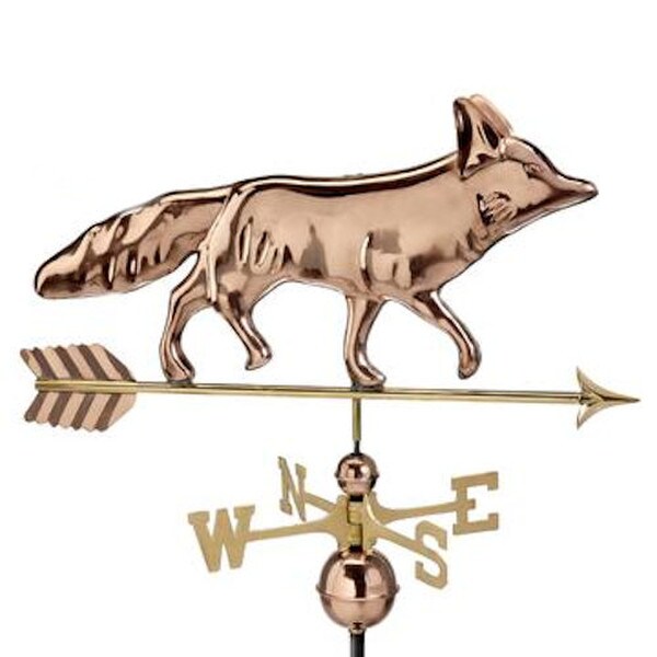 Fox Sculptural Weathervane Arrow Compass Garden Decorative Statue